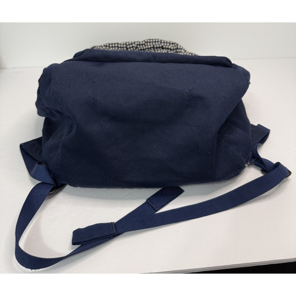The North Face Wise Guy Backpack Blue White Polka Dot Print Laptop School Hiking - Picture 8 of 11
